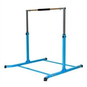 Adjustable Blue Gymnastics Bar for Kids - Expandable Junior Training Bar with Heavy-Duty Curved Legs - Ideal for Children's Gymnastics (Walmart Exclusive)