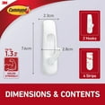 thumbnail image 3 of Command Medium Utility Hooks Damage Free Adhesive White, 6-Pack, 3 of 9