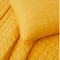 thumbnail image 4 of UNIKOME Lightweight 3 Piece Microfiber Coverlet Set Quilted Design, Yellow, Twin, 4 of 5
