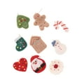 thumbnail image 4 of Colgantes navideños de tela de fieltro Strade Fareast Limited 9 piezas manualidades de bricolaje, 4 of 8