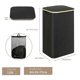 thumbnail image 5 of Cesto para ropa sucia shaofei 110 l Con Asa Y Tapa Organizador De Cesta Plegable Con Bolsa Interior Extraíble Color Negro, 5 of 5