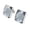 Silver Grey, variant on Women's Stainless Steel Multi-color Square Cut Gemstone Glass Crystal Stud Earrings Silver Orange Stone