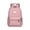 Pink, variant on Light Pink Backpack for Women Men, Polyester School Bag with Laptop Compartment, Multi-Pocket Daily Carry Rucksack for College Commute Travel
