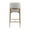 thumbnail image 3 of Bende Fabric Metal Gold Frame Counter Stools (Set of 2) In Beige, 3 of 4