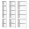 thumbnail image 6 of Bookshelf, 6-Tier Open Bookcase, Corner Bookcase with Storage, Floor Standing Unit, Cloud White, 70.9 Inch Tall, 6 of 9