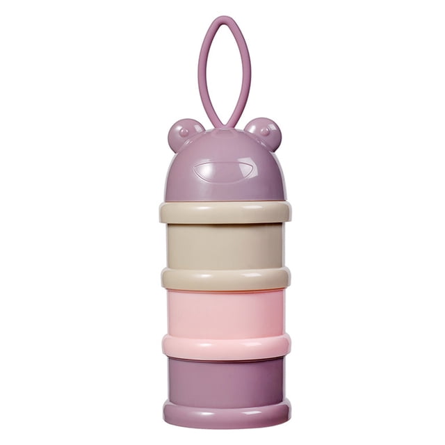 Dispensador de fórmula, apilable, portátil, dispensador de leche en polvo para bebés y niños y contenedor de almacenamiento de refrigerios