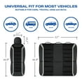 thumbnail image 6 of Skechers Leather Mesh Front Car Seat Cover – Premium Comfort with Breathable Mesh Panels, Durable Leather Construction, Universal Fit for Cars, Trucks, and SUVs - Gray, 6 of 9