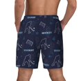 thumbnail image 2 of Lsque Mens Swim Trunks Hockey Players Pattern - Bathing Suit Compression Liner - Beach Swim Shorts Swimwear - (S-3XL) - Stretch Quick Dry -3X-Large, 2 of 9