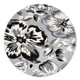 thumbnail image 1 of Tapis Ronds Floraux Modernes 6' 6" Gris (6' 6" de Diamètre), 1 of 1