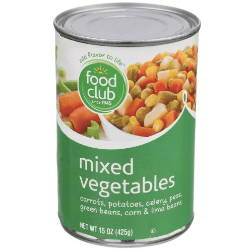 Food Club, Mixed Vegetables