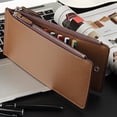 thumbnail image 4 of Carteras delgadas para hombres - Cartera de cuero con clip para billetes para hombres - Tarjetero minimalista, 4 of 5