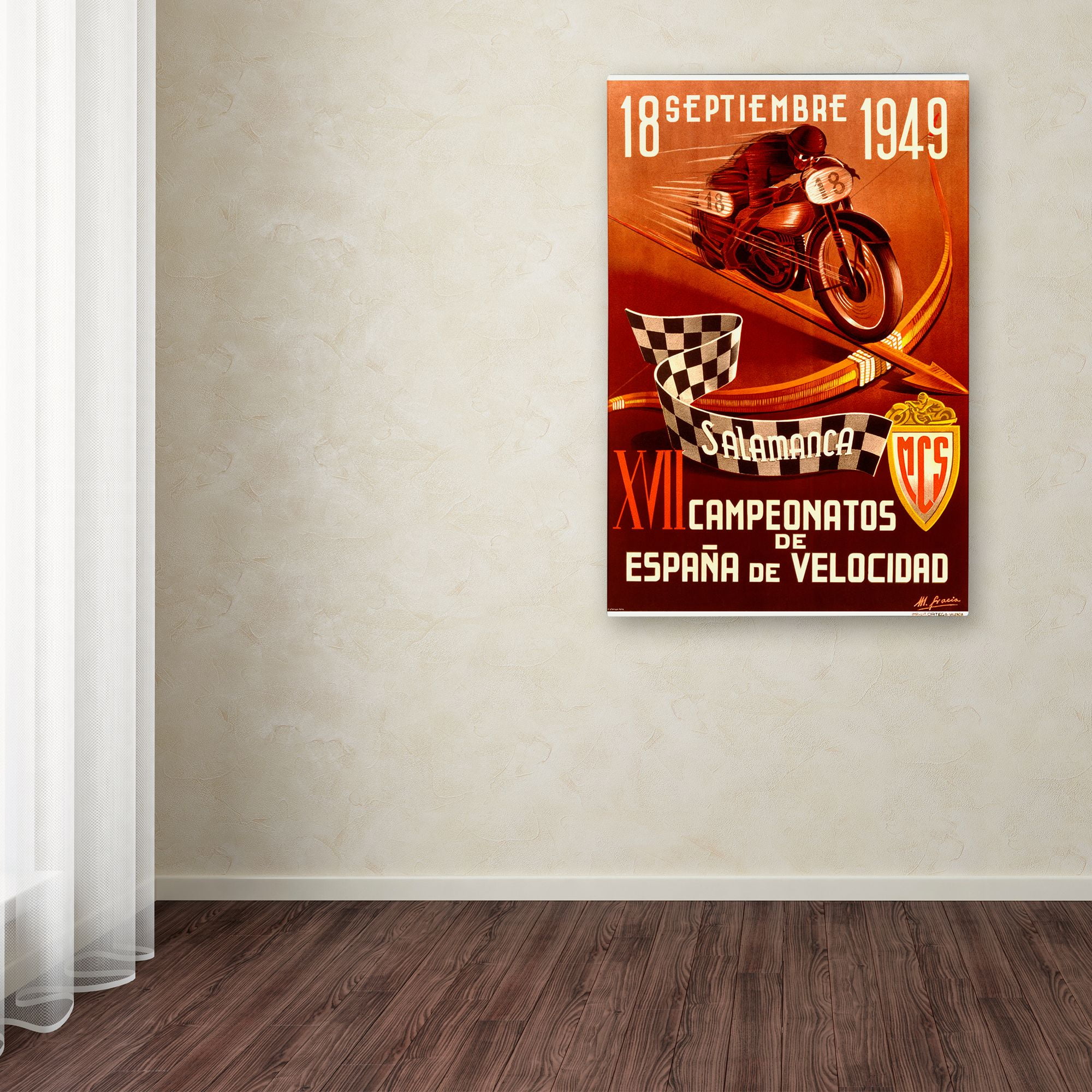 Trademark Fine Art 'Racing 1' Canvas Art by Lantern Press