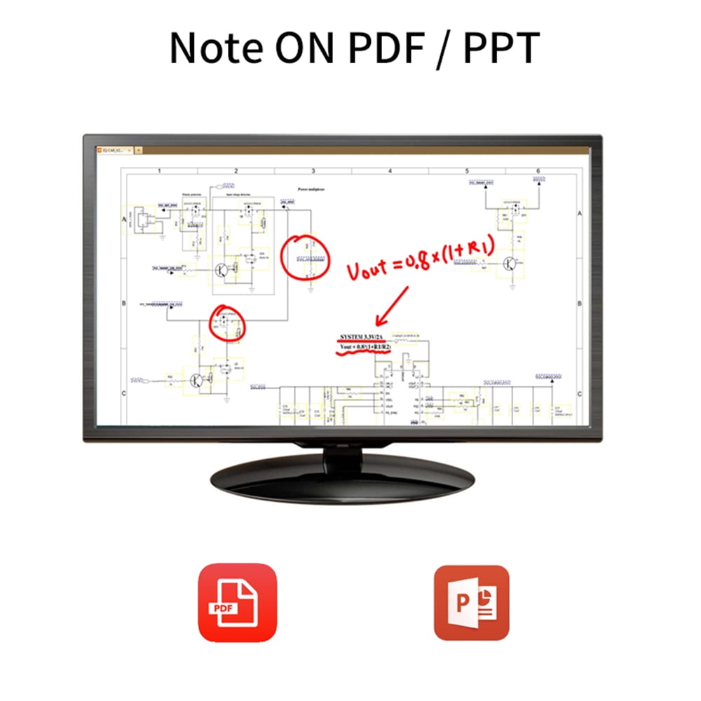 Paddsun Professional Pressure Sensing Graphic Tablet Drawing Pad for Tablet/Laptop/Phone