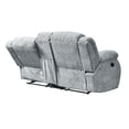 thumbnail image 5 of Global Furniture USA U250 Grey Console Reclining Loveseat with Cup Holders, Modern 2-Seater Recliner Sofa, Polyester Upholstery, 5 of 6