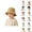 Gold, variant on Foldable Kids Sun Hat UV Protection Caps - Lightweight Portable Beach Hats For Boys Girls 1-16 Years, Adjustable Outdoor Sunhats For Summer Travel Camping & Daily Use