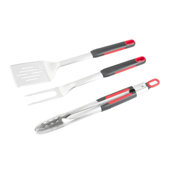 Expert Grill Grilling Accessories BBQ Grill Tools Set, 3 Pieces Stainless Steel Grill Kit