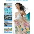 thumbnail image 4 of Beach Towels Quick Dry Absorbent Towels Summer Beach Colorful Slippers Sand Free Beach Towel for Pool Swimming Travel Vacation Ocean Shell Flip Flops Swim Towels, 4 of 7