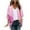 Pink, variant on Hvyesh Plus Size Cardigan for Women Dressy 3/4 Sleeve Summer Kimono Cute Floral Print Cover up Tops