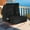 Black, variant on Costway Patio Rattan Daybed Lounge Retractable Top Canopy Side Tables Cushions Off White