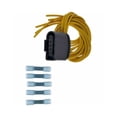 thumbnail image 2 of KarParts360 For Audi A4 Quattro 2001 02 03 04 2005 Pigtail Connector | Plastic Connector Material | Black | Blade Terminal | Oval Shape | Female Terminal Gender | Replacement For 1J0973775A, 2 of 4