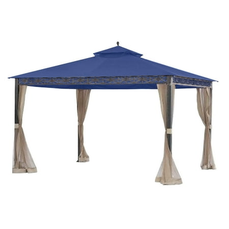 Smith And Hawken Patio Table Garden Winds Replacement Canopy Top Cover for the Smith and Hawken Allogio Gazebo - True Navy ()