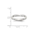 thumbnail image 2 of Sterling Silver 3mm Comfort Fit Wedding Band - Size 9.5, 2 of 2