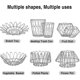 thumbnail image 5 of Fruits Bowls Large Baskets, Crday 2 Diy Stainless Steel Geometric Storage Bowls, Crday Table Decorati, 5 of 5