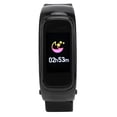 thumbnail image 4 of 2 en 1 pulsera inalámbrica con auriculares Bluetooth, reloj inteligente, pulsera con monitor deportivo, Fitness, color negro, 4 of 10