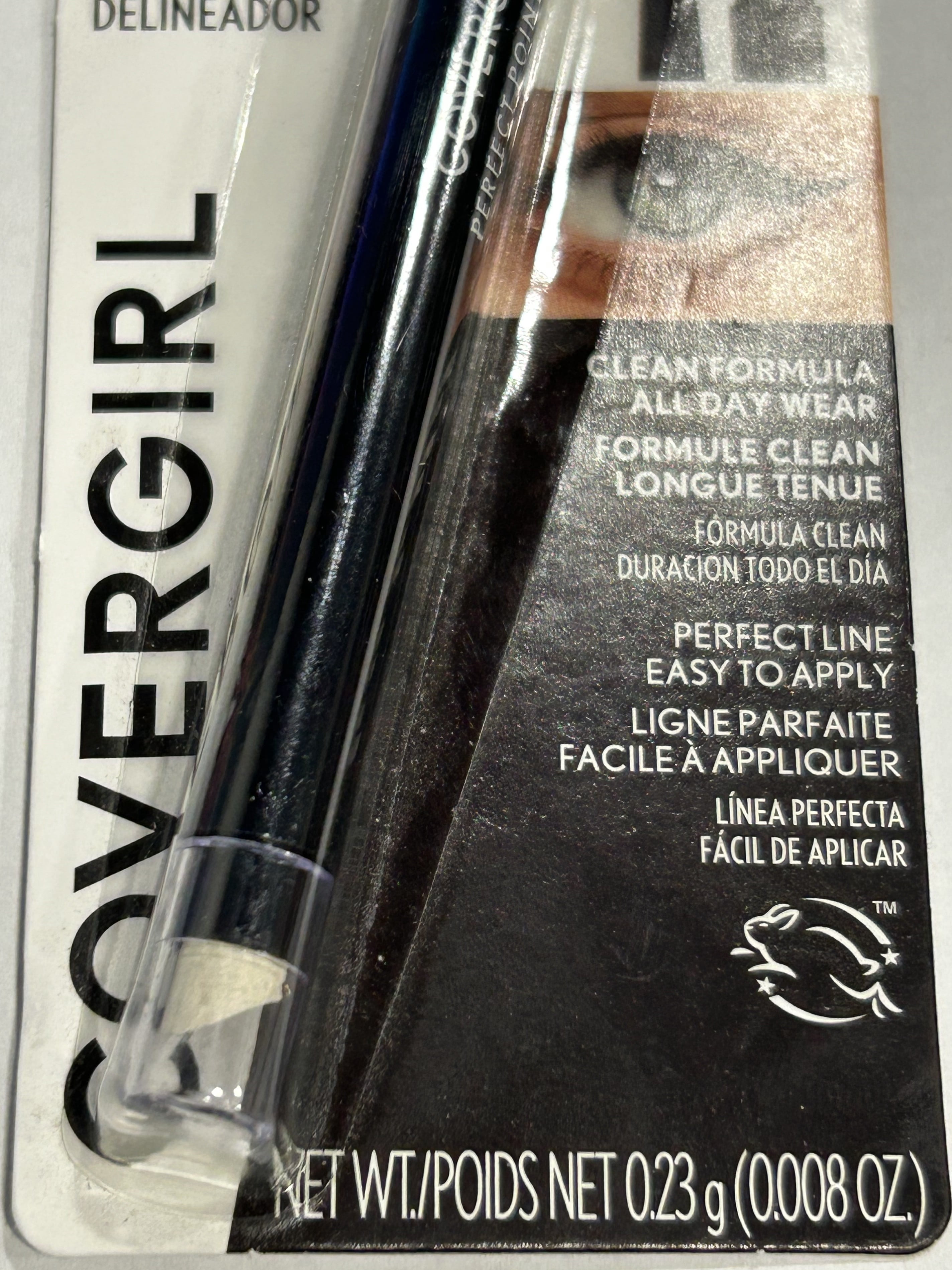 COVERGIRL Perfect Point PLUS Eyeliner, One Pencil, Black Onyx Color, Self Sharpening Eyeliner Pencil, Smudger Tip for Bl (Pack of 6)