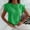 Green_A, variant on Womens Tops & T-Shirts- Short Sleeve Printed Blouse Casual Scoop Neck Bracelet Drop Shoulder Tee Tops ,for Spring, Summer and Fall White S