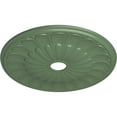 thumbnail image 3 of Ekena Millwork 26 3/4"OD x 3 5/8"ID x 1 3/8"P Elsinore Ceiling Medallion (Fits Canopies up to 3 5/8"), Hand-Painted Athenian Green, 3 of 6