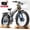 R5PRO-Gray Single battery, variant on Dual Motors AWD 2000W Electric Bike for Adult 26'', UL2849 48V 20AH Removable Battery E-mountain bike 4.0 Fat Tire up to 32MPH Long Range Off-road Ebike Dual Hydraulic&Full Suspension Bicycles