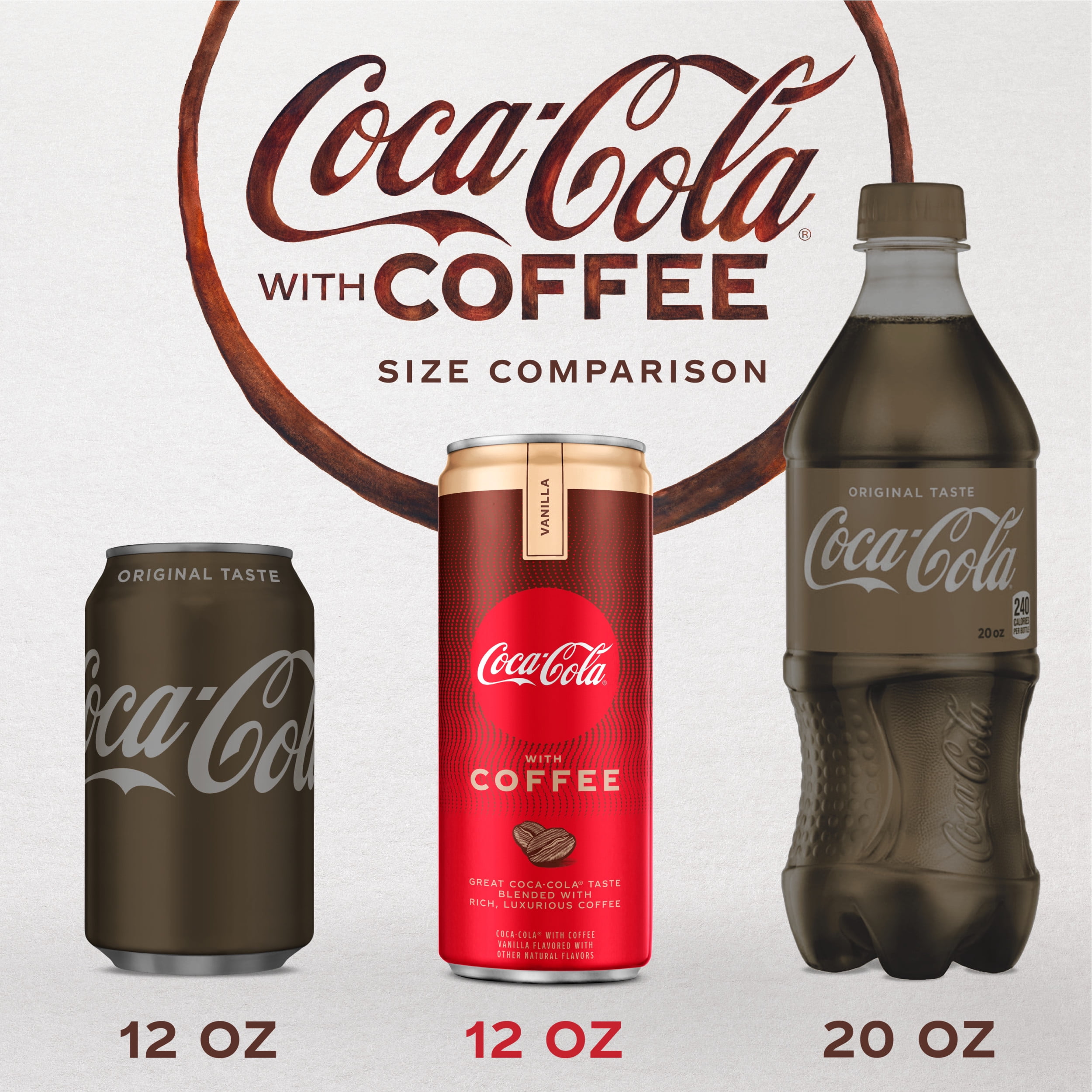 Coca-Cola with Coffee Vanilla Cans, 12 fl oz, 12 Pack