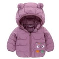 thumbnail image 2 of Hicidod Winter Coats for Baby Boys Girls Kids Toddler Light Puffer Down Jacket With Hoods Infants Outerwear Cute Printed Girls Jackets, 2 of 6