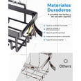 thumbnail image 3 of Organizador de Baño 6 Piezas, Organizador De Ducha Esquina, Accesorios para Baño con Repisas y Jaboneras, Estante para Baño Sin Taladro para Ducha y Pared (Negro), 3 of 4