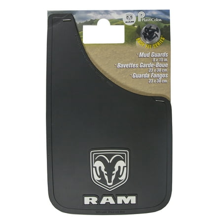 RAM 9” x 15” Easy-Fit Universal Fit Automotive Mud Guards, Black