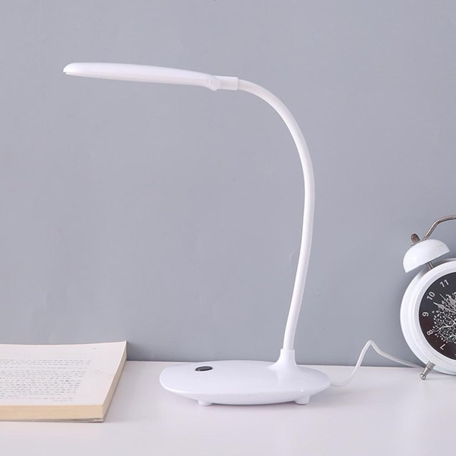 Lámpara de lectura flexible Ehuebsd carga USB luz LED
