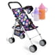 thumbnail image 1 of fash n kolor® - Doll Stroller My First Baby Doll Strollers Toy - Flower Design with Basket in The Bottom- Doll Accessories 2 Free Magic Bottles Included - New Year Gift, Boys, Girls, 1 of 5