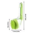thumbnail image 3 of Summercome Pet Bath Brush, 2025 New 2 in 1 Dog Bath Brush with Built-in Shampoo Dispenser, Pet Wash Brush for Bathing Dog Grooming Massage Brush for Long Short Haired Dogs Cats Shower (Green), 3 of 6