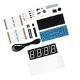 thumbnail image 4 of Kit de Bricolaje de Relaj Digital, Visualización Automática de la temperatura y la Hora, Reloj Despertador Liderado Para Entusiastas de la Electónica, Estuche Transparente,, 4 of 7