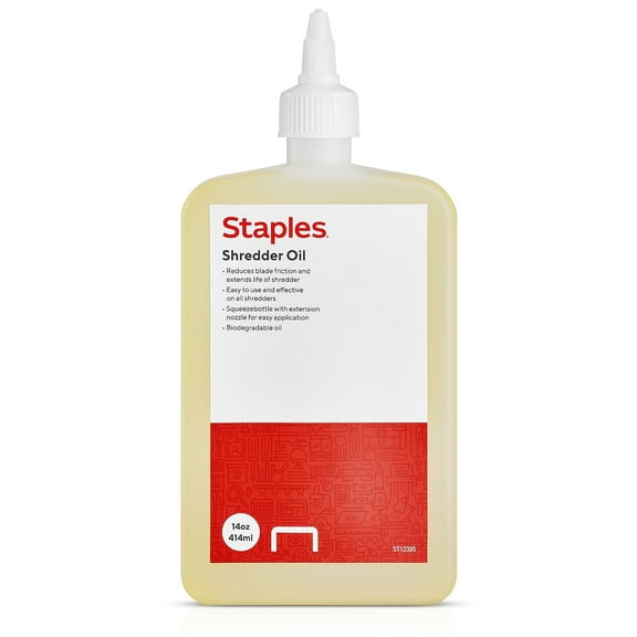 Staples Shredder Oil 14 oz. 602399