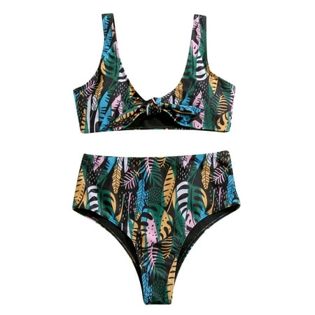 

VKEKIEO Bikinis Swimsuit Sport Bra Style Padded Black M