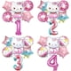 thumbnail image 2 of Conjunto de Globos de fiesta de Hello Kitty, Globos de aluminio con número rosa de 32 pulgadas, decoración de fiesta de cumpleaños para niños, Globos de helio para Baby Shower, 2 of 4