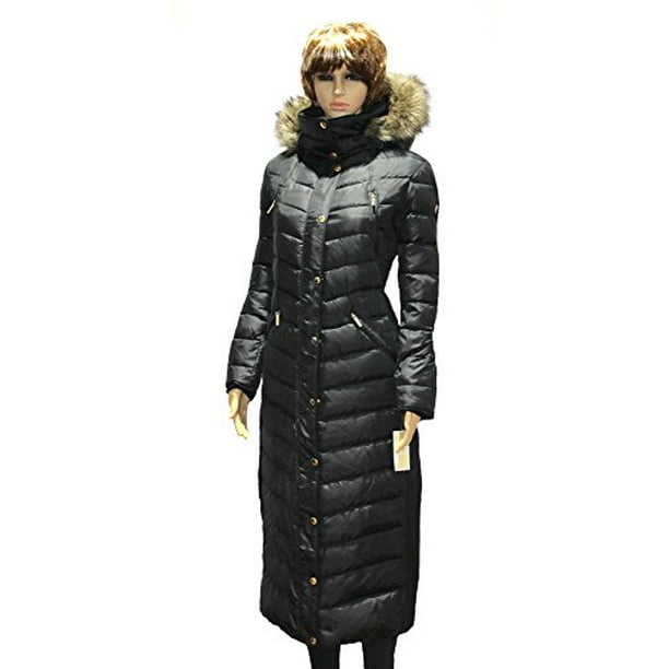 MICHAEL Kors women's Faux Fur Trim LONG Maxi Puffer Coat AUTHENTIC BLACK - Walmart.com MICHAEL Kors women's Faux Fur Trim LONG Maxi Puffer Coat AUTHENTIC BLACK - Walmart.com