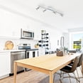 thumbnail image 2 of Interior Ceiling Track Lighting, Matt Nickel Finish, Contemporary Design for Living Room Dining Room, Adjustable Tilt Rotation Dimmable Directional Light, Standard Canopy with Adjustable Threaded Rods, 2 of 5