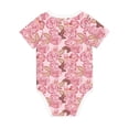 thumbnail image 5 of Balery Rose Flowers Pattern Baby Climbing Clothes Infant Bodysuit Cute Infant Bodysuit Baby Romper-3 Months, 5 of 7