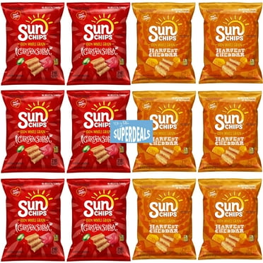 SunChips Multigrain Variety Pack Snack Chips, 1.5 oz Bags (Pack of 12) Bundled by SUPERDEALS