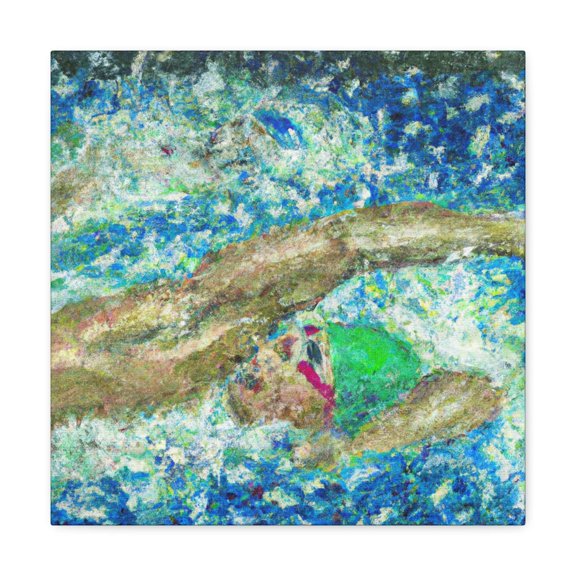 Splashing Through Reflection - Canvas