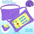 thumbnail image 6 of Kids Tablets 7 inch Android 12, 4GB RAM 32GB ROM, 512GB Expandable, with Parental Control, Google Certified, WiFi, Bluetooth, Dual Camera with Silicone Case(Pueple), 6 of 7