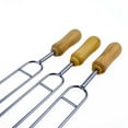 BBQ Stainless Steel Shish Kabob Skewers Barbecue Stick Grilling Long